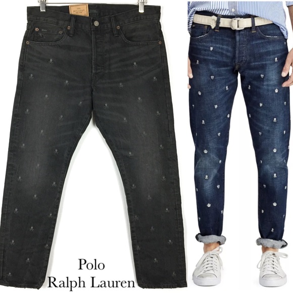 ralph lauren skull jeans